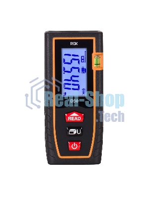 Лазерная рулетка RGK D30 дальность 0.3-30м точность ±2мм
