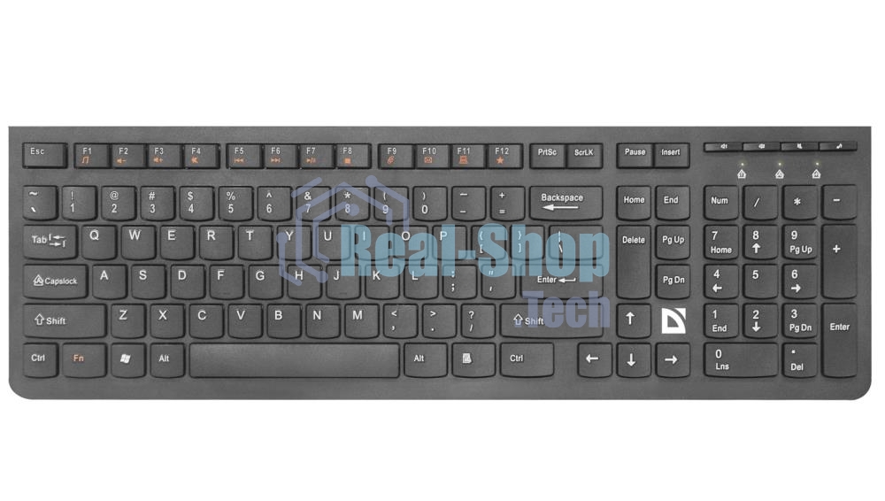 Клавиатура беспроводная Defender ULTRAMATE SM-535 RU USB, радиоканал, черный