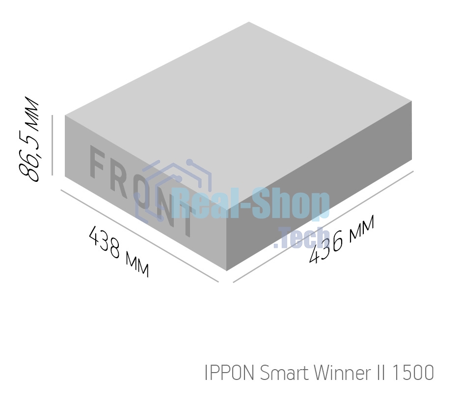 Источник бесперебойного питания Ippon Smart Winner II 2000 / 1500 ВА / 1350 Вт / 8 x IEC 320 C13
