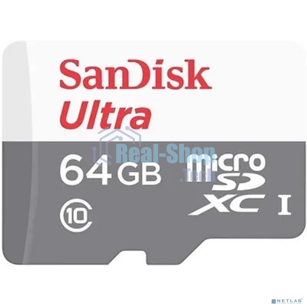 Флеш карта microSD 64Gb SanDisk microSDXC Class 10 Ultra UHS-I 100Mb/s