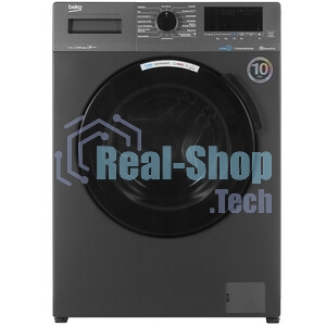 Стиральная машина Beko WSPE7H616A темно-серый, загрузка фронтальная 7,5 кг, 1200 об/мин., класс: А