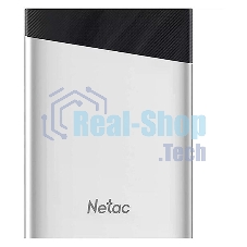 Внешний SSD Netac Z6S, 2TB, USB 3.2 Gen 2 Type-C, R/W 520/480, серебристый