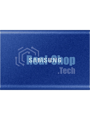 Внешний SSD Samsung T7, 2TB, USB 3.2 Gen 2 Type-C, R/W 1050/1000, синий