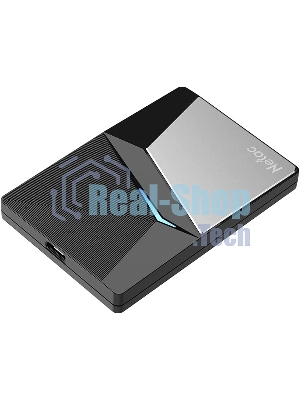 Внешний SSD Netac Z7S, 960 Gb, USB 3.2 Gen 2 Type-C, R/W 550/480, черный
