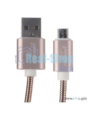 Кабель USB2.0 Cablexpert CC-G-mUSB02Cu-0.5M, AM/microB, серия Gold, длина 0.5м, золото, блистер
