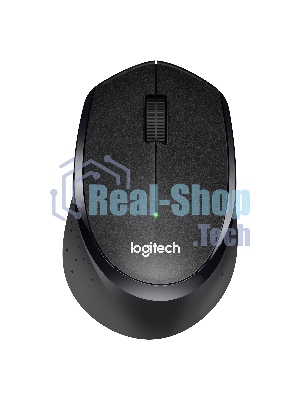 Мышь беспроводная Logitech M330 SILENT PLUS черный, 1000 dpi, радиоканал, USB, кнопки - 3