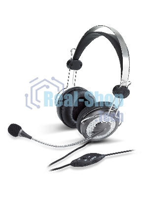 Гарнитура Genius HS-04SU черный/серый, проводная