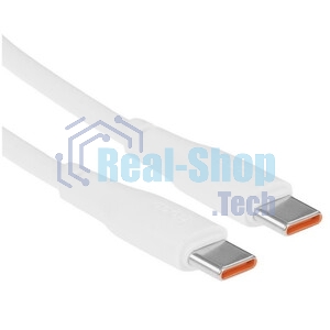 Кабель USB2.0 Hoco Type-C/Type-C, 5А, 240Вт, X93, 1м, белый, коробка