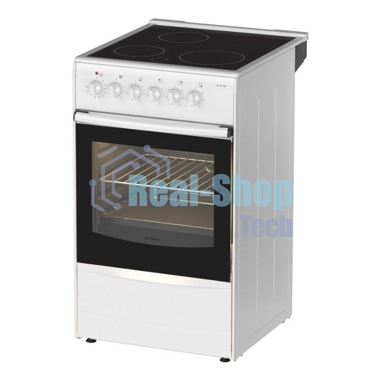 Плита электрическая Darina 1B EC 331 606 W белый/черный, конфорок 3 шт, духовка 50 л, 50 см x 85 см x 56 см