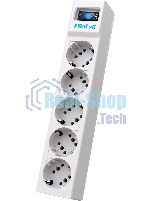 Сетевой фильтр ZIS PILOT Surge protector Pilot SG5 5 outlets (GP), 10A/2.2kVt, automatic circuit-breaker, 3 m