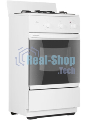 Плита комбинированная Flama CK 2202 W белый, конфорок 2 шт, духовка 30 л, 50 см x 85 см x 38 см
