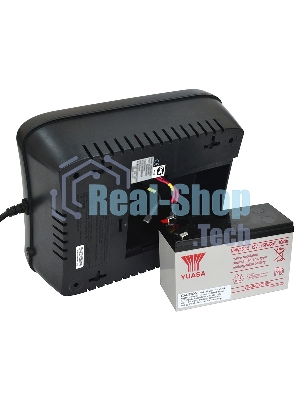 Источник бесперебойного питания Powercom Back-UPS SPIDER, Line-Interactive, LCD, AVR, 1100VA/605W, Schuko, USB, черный (1452054)