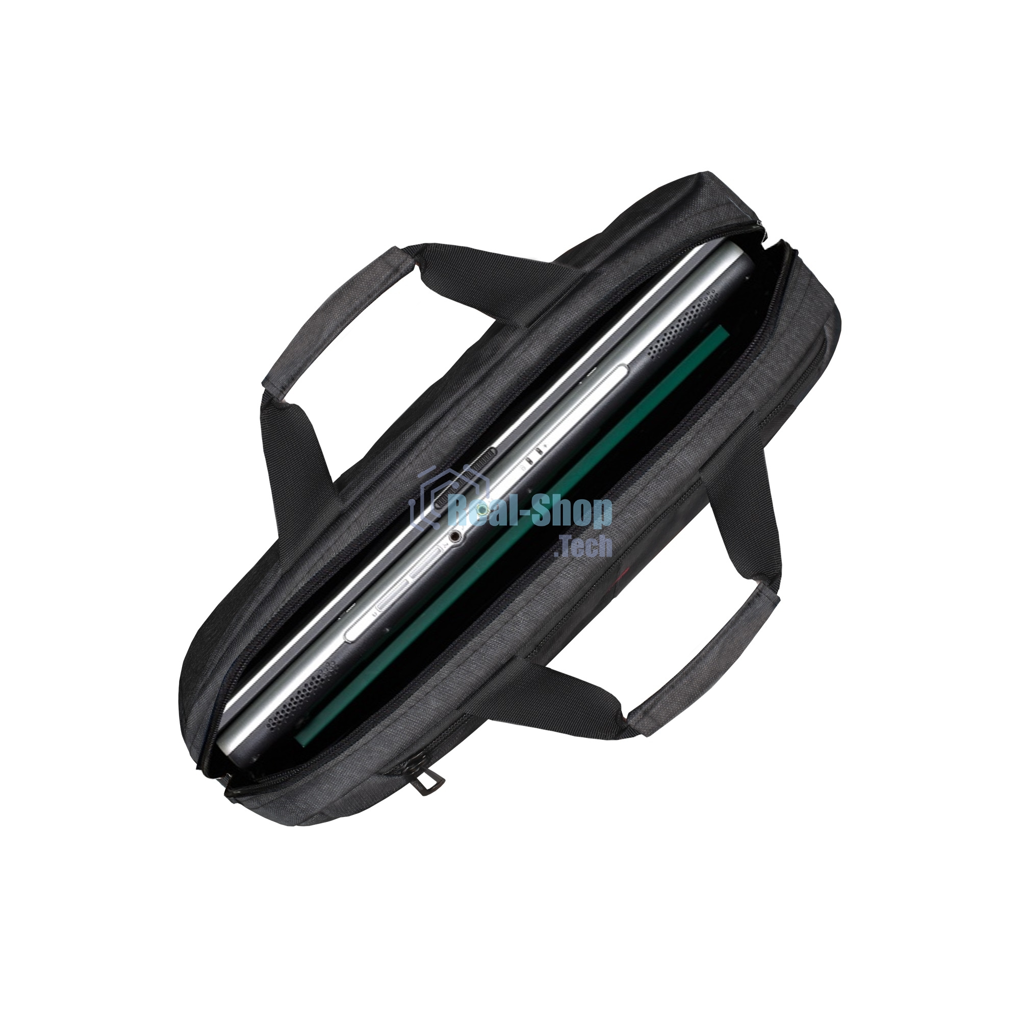 Сумка для ноутбука ExeGate BusinessPro EСС-012 Black, water resistant, черная, водоотталкивающий полиэстер, 15.6