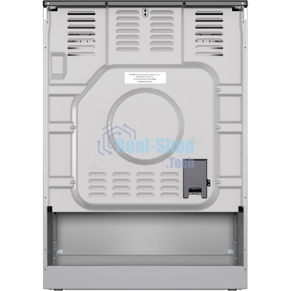 Плита электрическая Gorenje GEC6A11SG серый, конфорок 4 электрических, духовка 65 л, 60 см x 85 см x 60 см