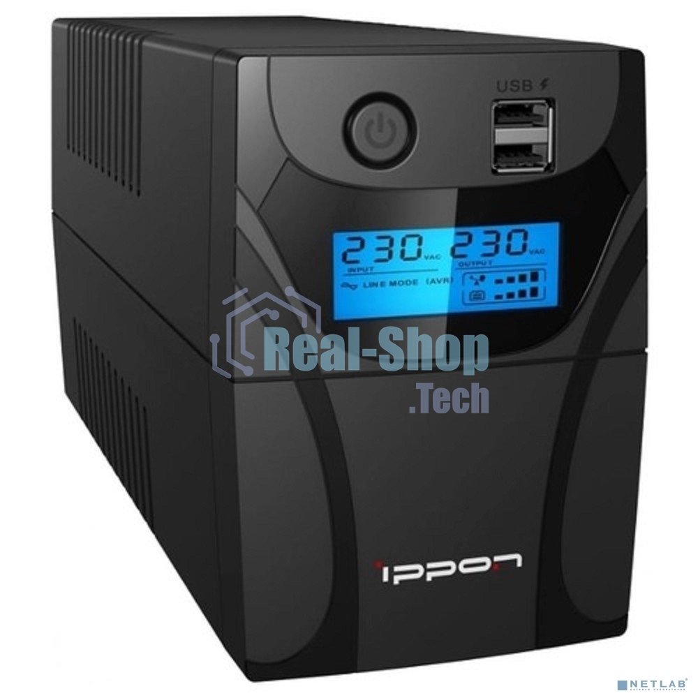 Источник бесперебойного питания Ippon Back Power Pro II 500 / 500 ВА / 300 Вт / 4 x IEC 320 C13