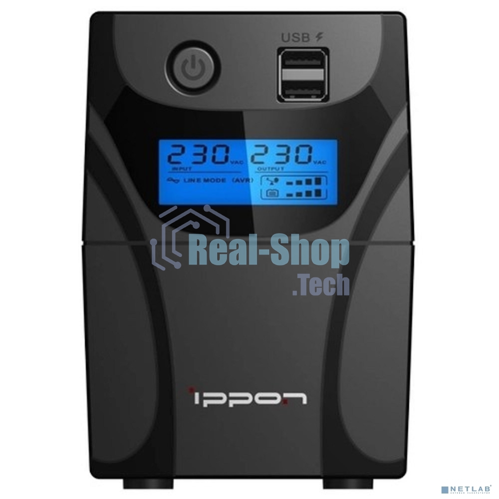 Источник бесперебойного питания Ippon Back Power Pro II 500 / 500 ВА / 300 Вт / 4 x IEC 320 C13