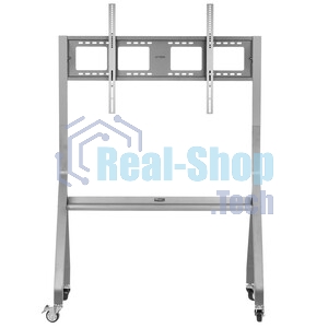 Мобильная стойка напольная Kromax OMEGA-12 silver, 1 шт/уп, Мобильная стойка напольная для TV 32