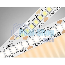 Светодиодная лента Ambrella light GS3501 2835 240Led /22W m/ 24V IP20 3000K/ 5000*10*1.2mm (2 конт.)