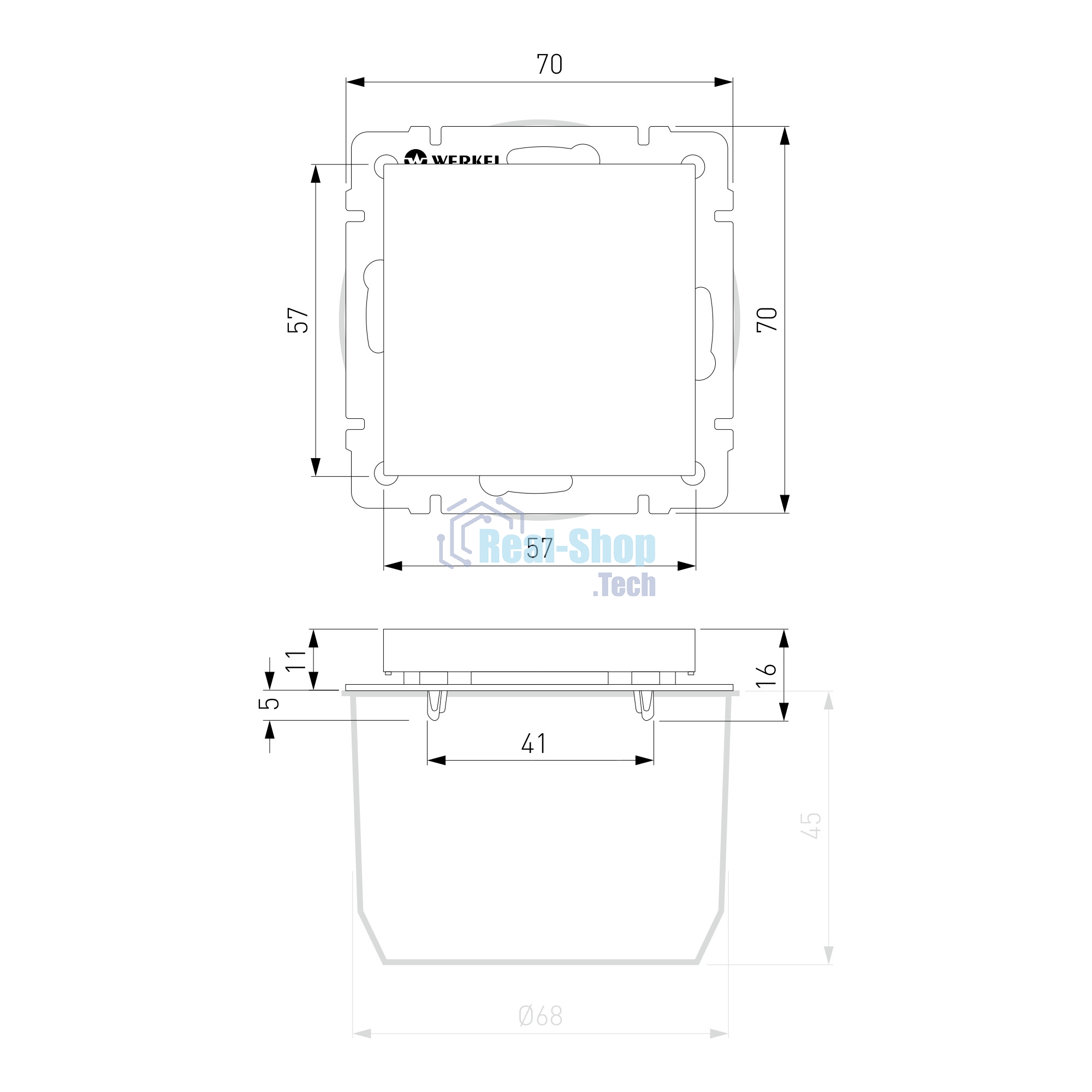 Заглушка Werkel W1159201 (белый)