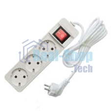 Удлинитель 3х1.5 м с заземл. 16А IP20 3.5 кВт с выкл. Союз 481S-8301 Удлинитель 3х1.5 м с заземл. 16А IP20 3.5 кВт с выкл. Союз 481S-8301