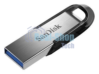 Флешка USB Sandisk CZ73 Cruzer Ultra Flair (SDCZ73-128G-G46), 128Gb, USB 3.0, R/W 150/45, серебристый/черный