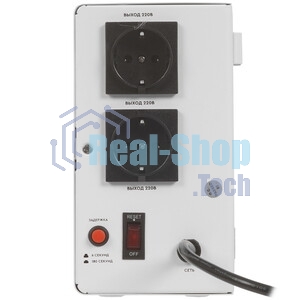 Настенный стабилизатор напряжения SMARTWATT AVR SLIM 1500RW (100W - 260W, 1500VA, 1.5 кВт, 50 Гц, розеток - 2, LED-диспл