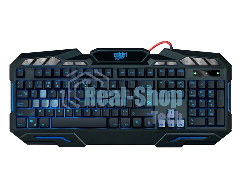 Клавиатура проводная Defender Doom Keeper GK-100DL RU, USB, черный