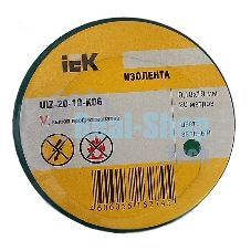 Изолента IEK UIZ-20-10-K06 0,18х19 мм зеленая 20 метров