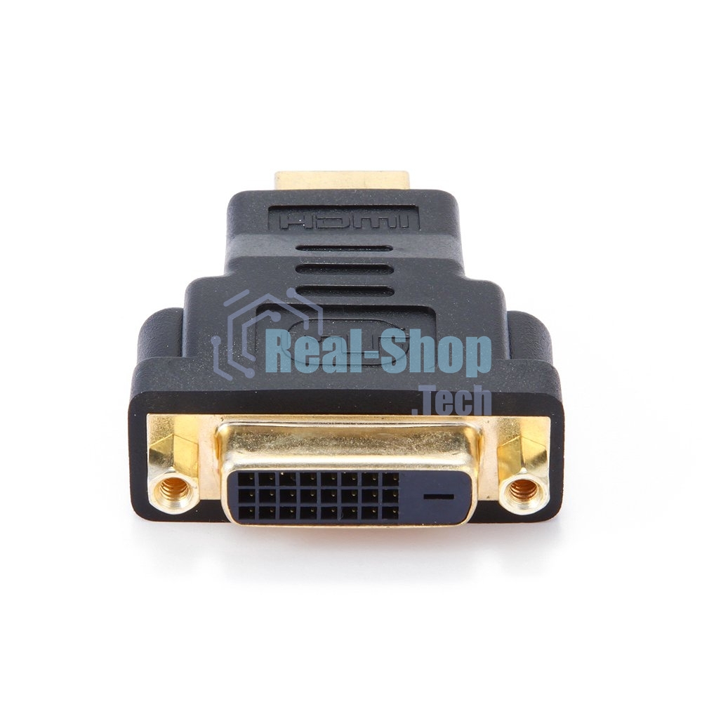 Переходник Gembird Переходник HDMI-DVI 19M/25F, золотые разъемы, пакет