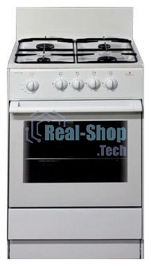 Плита газовая Darina S GM 441 001 W белый/черный, конфорок 4 шт, духовка 50 л, 50 см x 85 см x 51 см