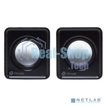 Акустическая система Oklick OK-331 2.0 черный 6Вт