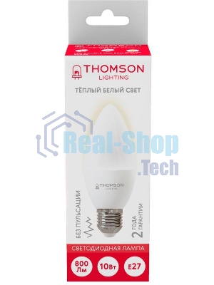 Лампа светодиодная Hiper THOMSON LED CANDLE 10W 800Lm E27 3000K TH-B2023