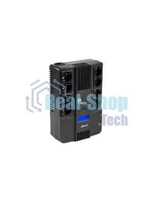 Источник бесперебойного питания Бастион SKAT-UPS 800-AID-IN-1x9-8 ИБП 220В 480Вт, LCD, АКБ 1x 9А·ч, line interactive, мод.синус, 8хSchuko,2xUS (8933)