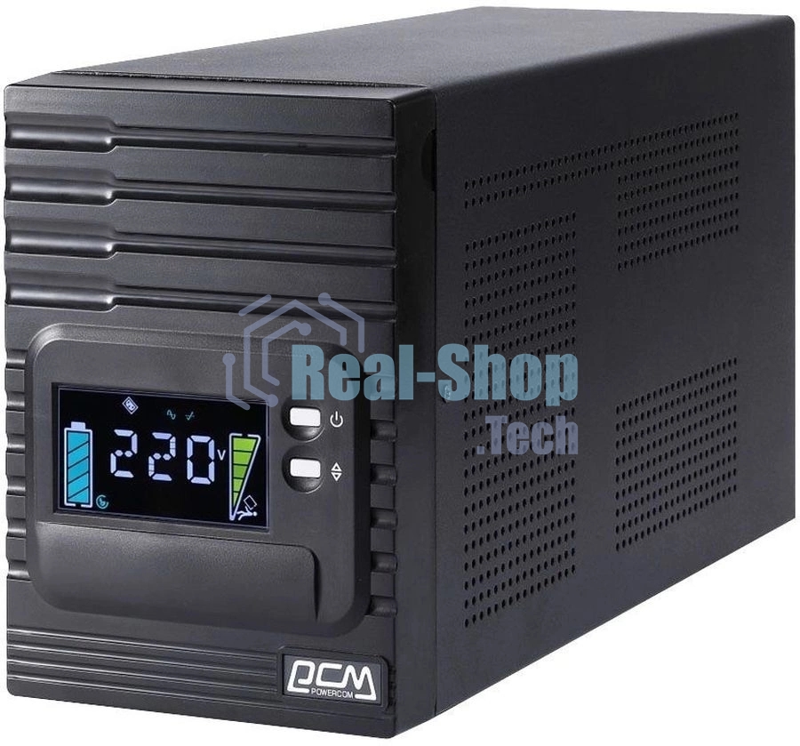 Источник бесперебойного питания Powercom Smart King Pro+ SPT-1000-II LCD 800Вт 1000ВА черный