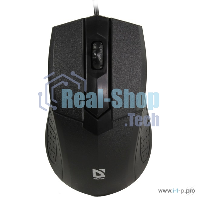 Мышь проводная Defender Optimum MB-270 черный, 1000 dpi, USB, кнопки - 3
