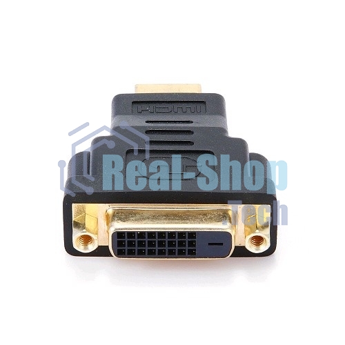 Переходник Gembird Переходник HDMI-DVI 19M/25F, золотые разъемы, пакет