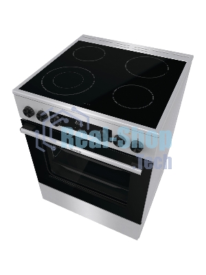 Плита электрическая Gorenje GECS6C70XC серебристый, конфорок 4 электрических, духовка 71 л, 60 см x 85 см x 60 см