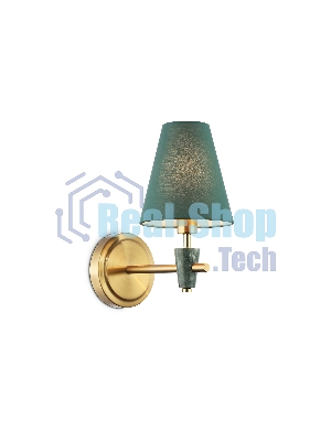 Настенный светильник Ambrella light LH75055 BS/GN латунь/зеленый E14 max 40W 230*140*270