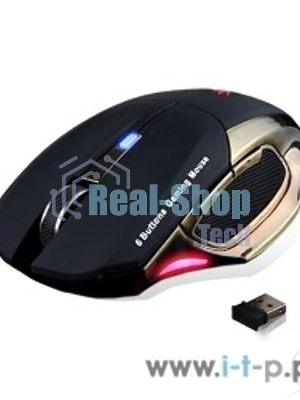 Мышь беспроводная Crown Gaming CMXG-605 черный, 1600 dpi, радиоканал, USB, кнопки - 6