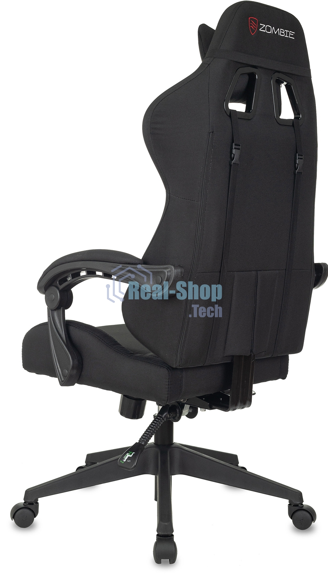 Кресло Бюрократ Zombie Predator Neo Black черный, экокожа, 120 кг, механизм качания