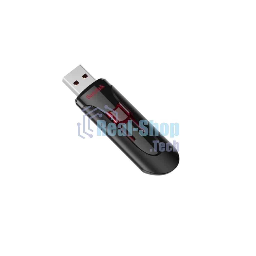 Флешка USB Sandisk CZ600 Cruzer Glide (SDCZ600-064G-G35), 64Gb, USB 3.0, R/W 10/20, черный