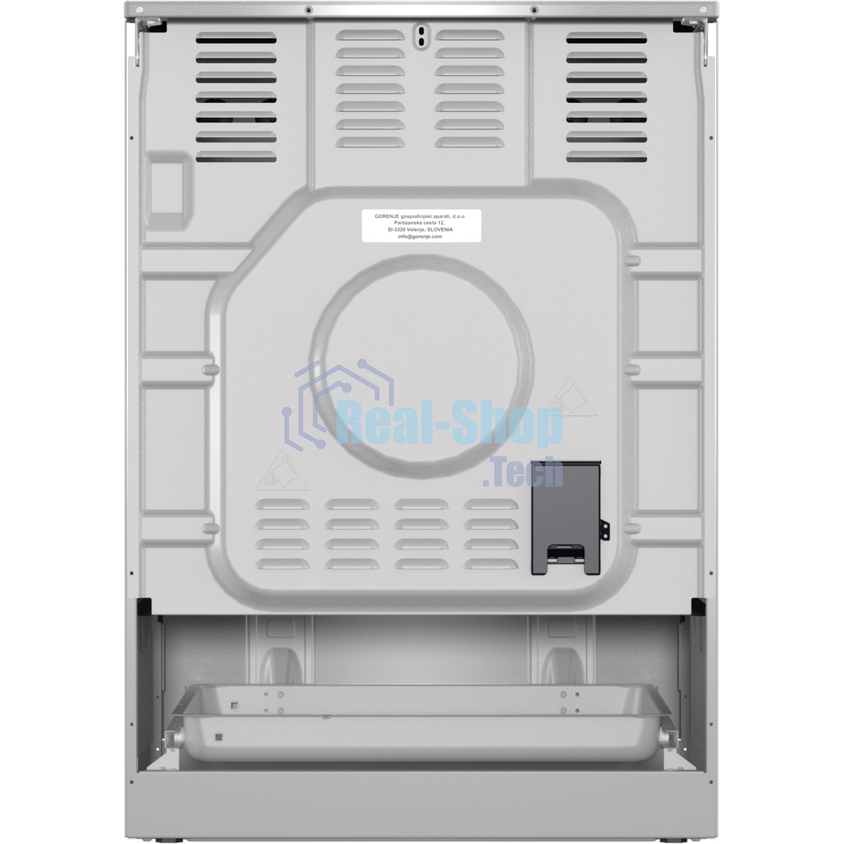 Плита электрическая Gorenje GECS6C70XC серебристый, конфорок 4 электрических, духовка 71 л, 60 см x 85 см x 60 см