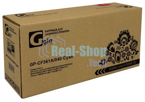 Картридж лазерный GalaPrint GP-CF361A/040 (№508A) голубой (5000 стр) для HP Color LaserJet M552/M552dn/M553/M553dn/M553n/M553x/M577/M577dn/M577f/M577c/Canon i-SENSYS LBP-710/LBP-712