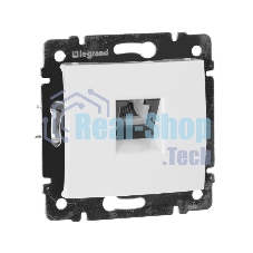 Legrand Legrand 774438 Розетка телефонная Valena RJ11 4 контакта 1 коннектор (белая)