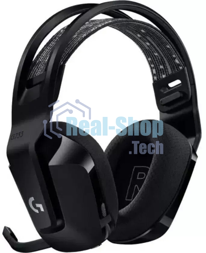 Гарнитура проводная с микрофоном Logitech G733 Lightspeed черный мониторные Radio оголовье (981-000867)