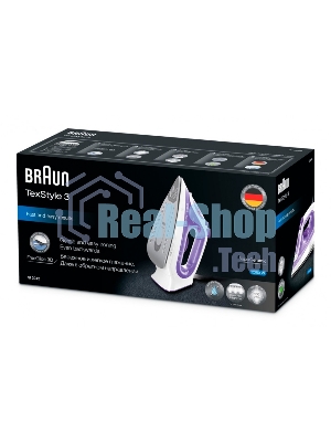 Утюг Braun SI3042VI фиолетовый/белый, 2350 Вт, 45 г/мин, 160 г/мин, 270 мл