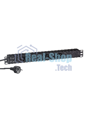 Блок розеток горизонтальный ExeGate ServerPro PDU-19H005 Al-10C13-EU3, 19