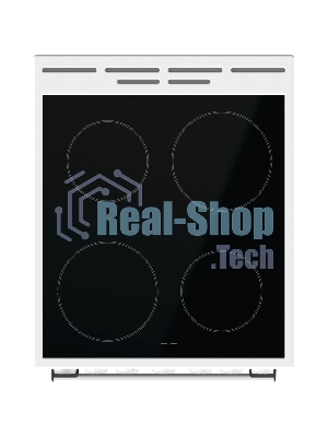 Плита электрическая Gorenje GEC5B41WG белый, конфорок 4 электрических, духовка 62 л, 50 см x 85 см x 59.4 см