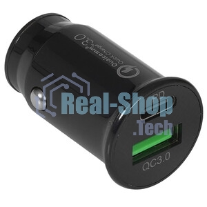 Автомобильное зарядное устройство Cablexpert MP3A-UC-CAR23, 20Вт, быстрая зарядка QC3.0/PD, 2 порта: USB и Type-C