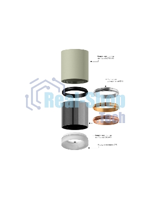 Корпус светильника C7404 SCF кофе песок D70*H60mm MR16 GU5.3